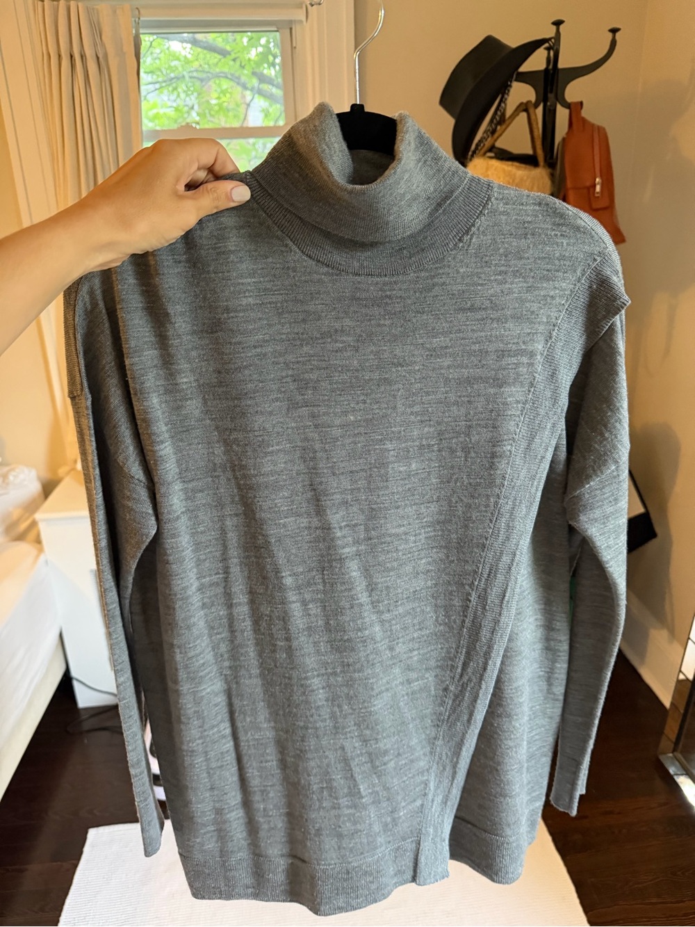 AllSaints Tonia Cape in Heather Gray